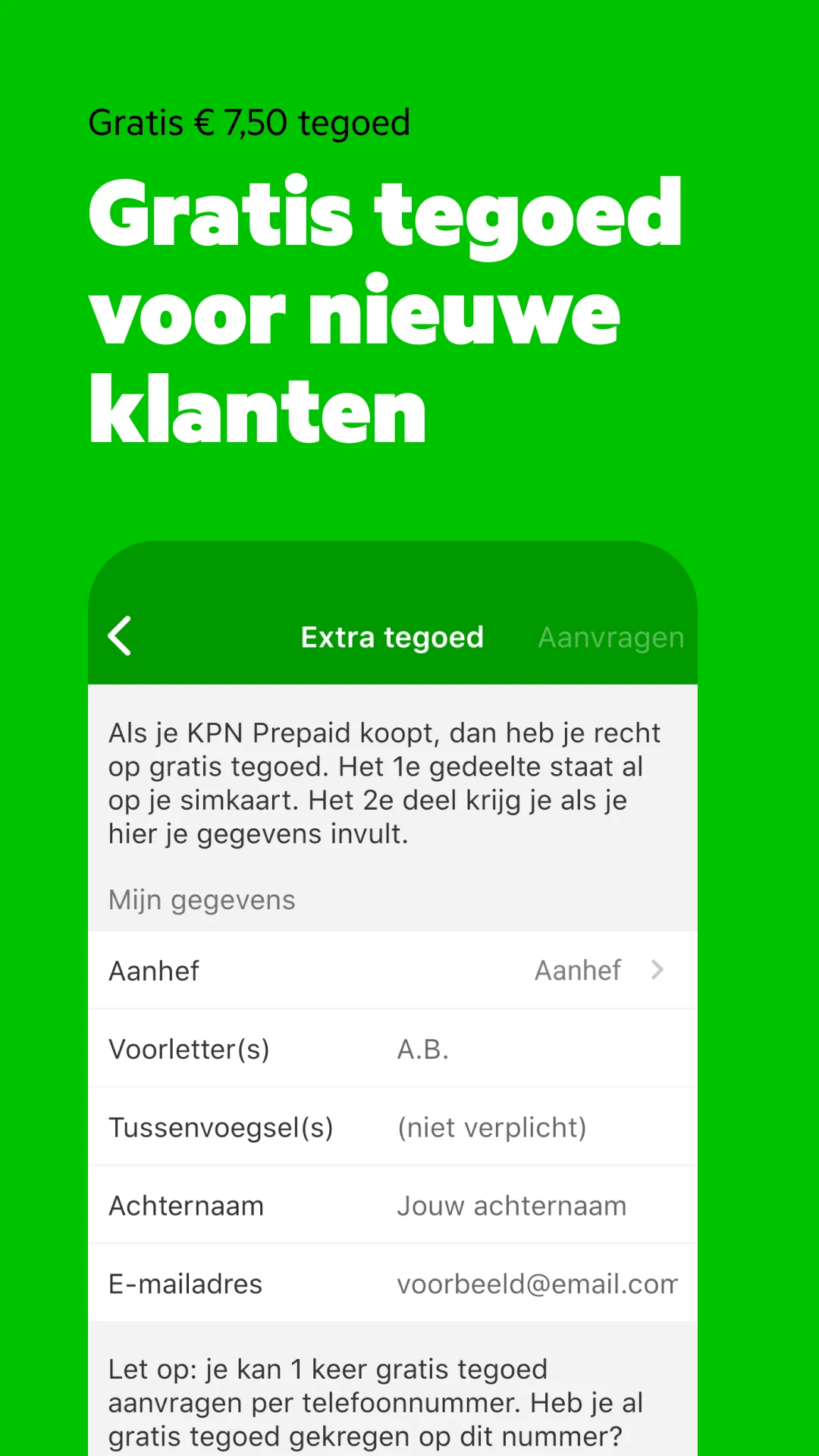 KPN Prepaid screenshot